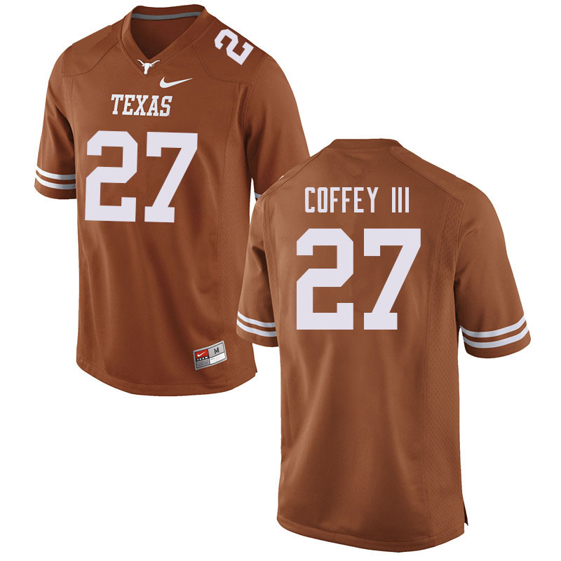 Men #27 JD Coffey III Texas Longhorns College Football Jerseys Sale-Orange